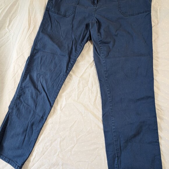 DENVER HAYES WOMEN'S BLUE PANTS 12 X 28 BUTTON ZIPPER FLY COTTON FASHION WEAR - Picture 5 of 16